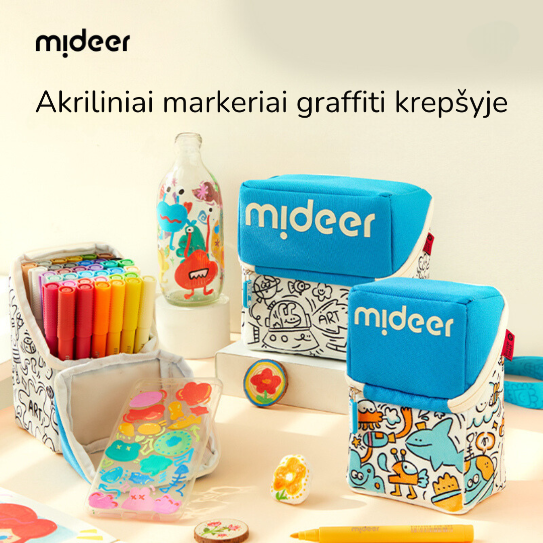Acrylic markers in "graffiti" bag - 24 colors