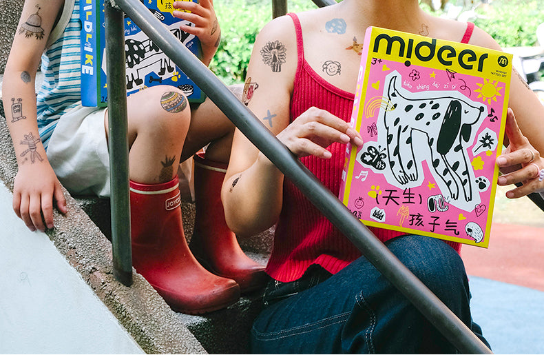 Tatuiruočių / lipdukų rinkinys - MAXI pink