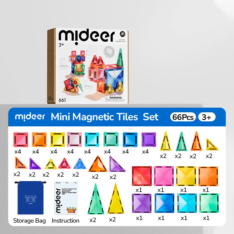 Mix and Match -magneettinen rakennussarja - 66 osaa