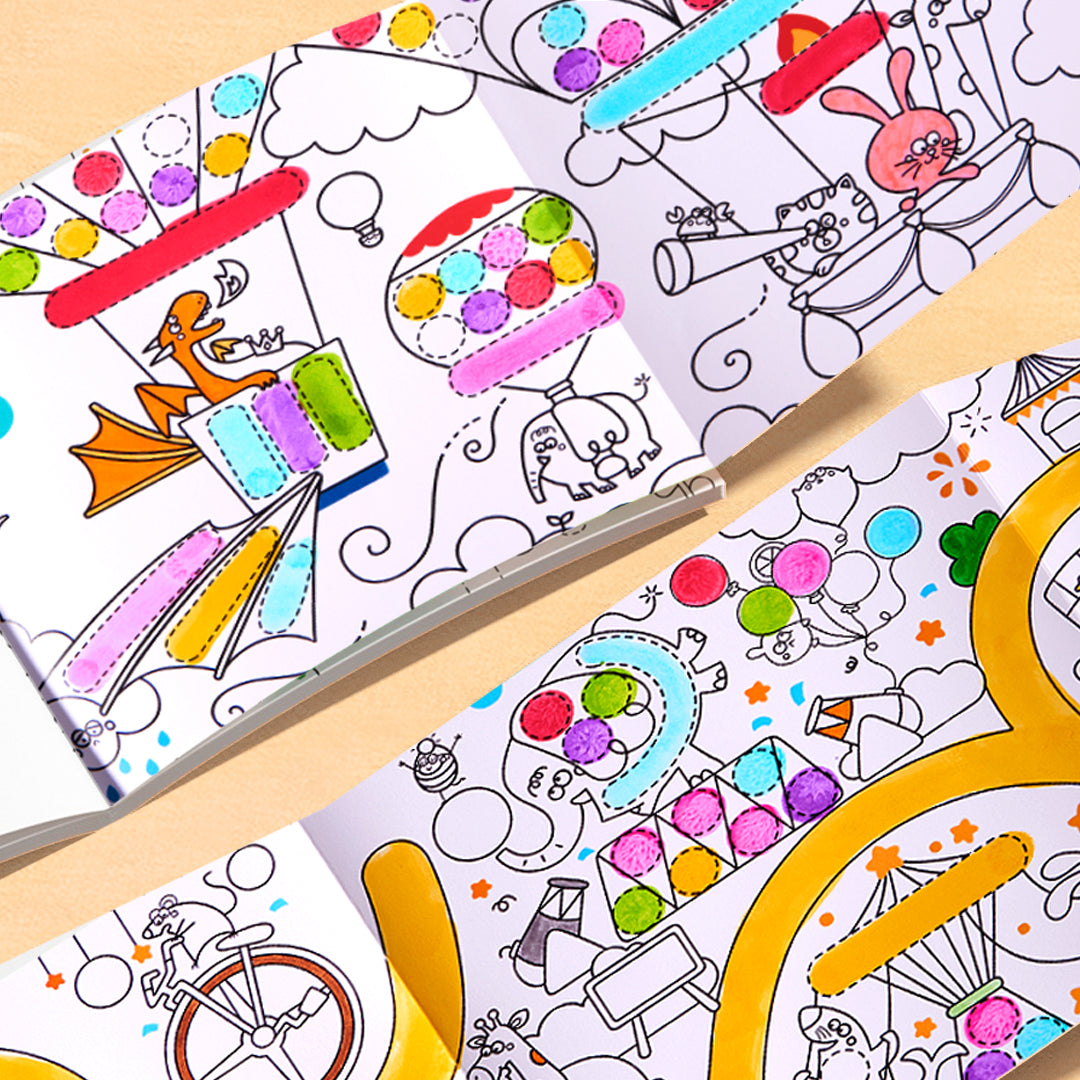 Dot coloring book "Wonderland"