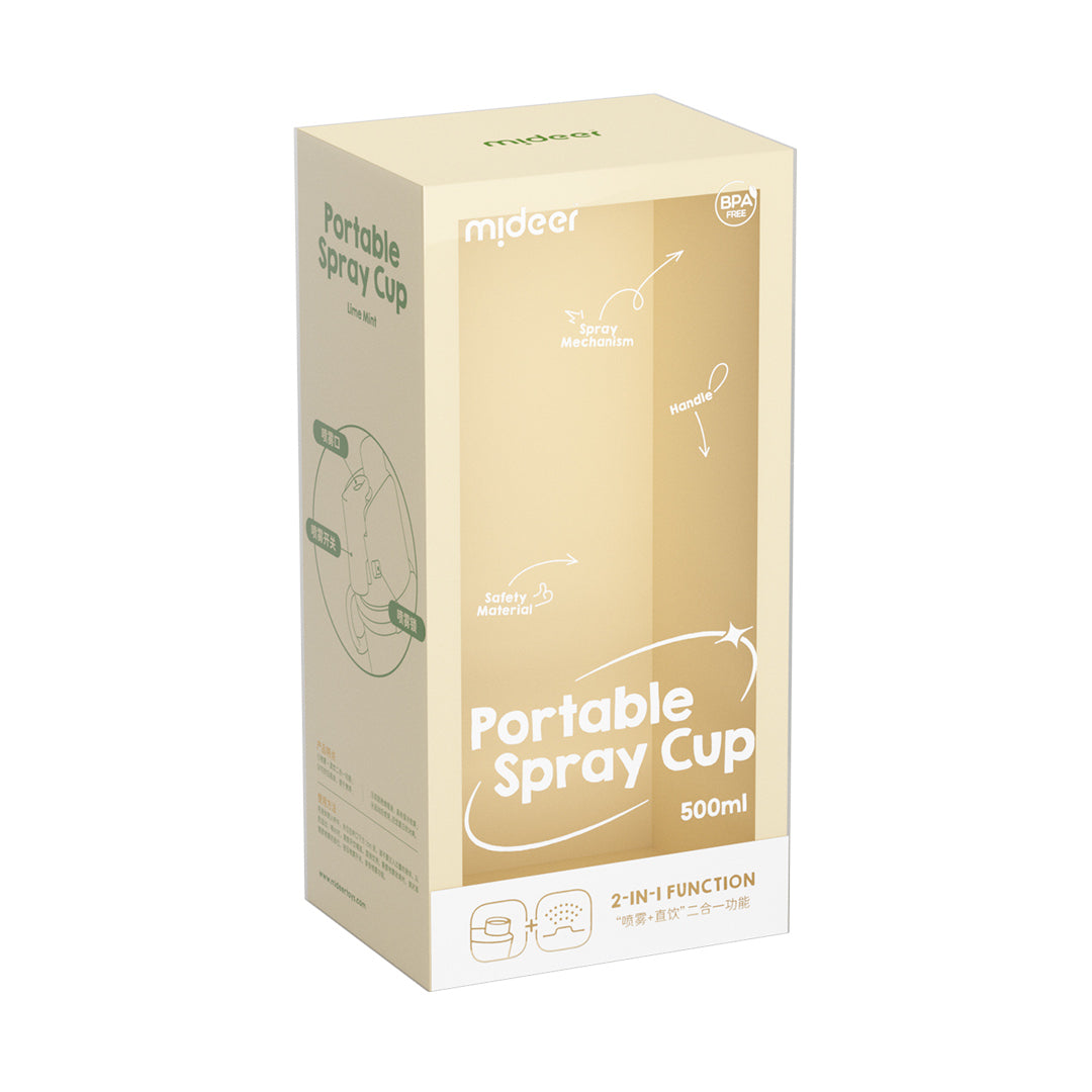 Vėsinanti 2in1 gertuvė su purškikliu, 500ml - Water Green
