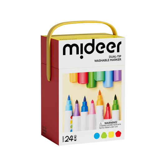 Dual-Tip Washable Markers – 24 Colors