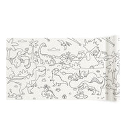 Rinkinys „Dinozaurų dailininkas“: lipnus spalvinimo rulonas + 12 nuplaunamų markerių