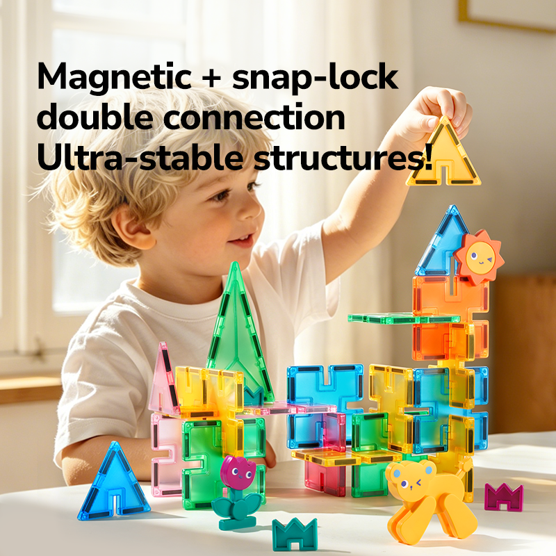 2-in-1 magneettinen rakennussarja - 48 osaa