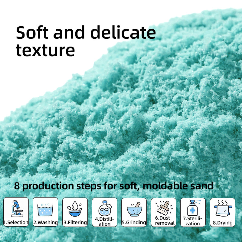 KINETINIO SMĖLIO ŽAIDIMŲ RINKINYS - DESERTŲ KLUBAS