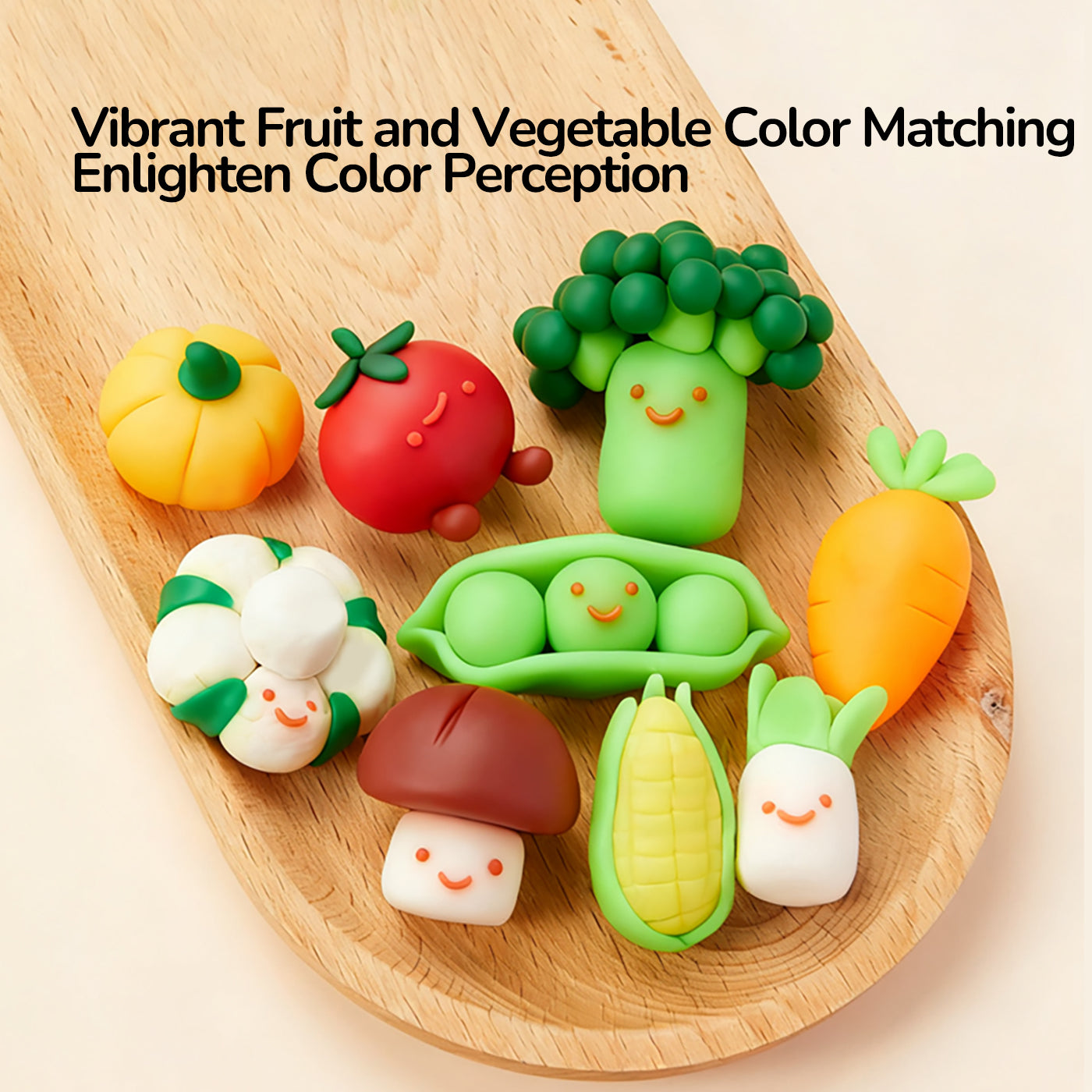 MODELINO LIPDYMO RINKINYS - VAISIAI IR DARŽOVĖS