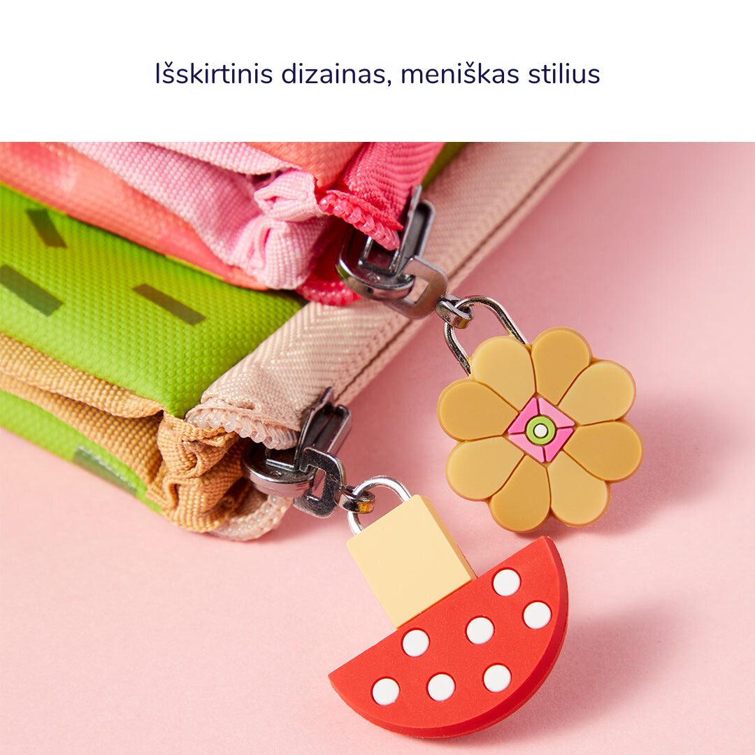 Käännettävä kaksipuolinen penaali - Vaaleanpunainen kani