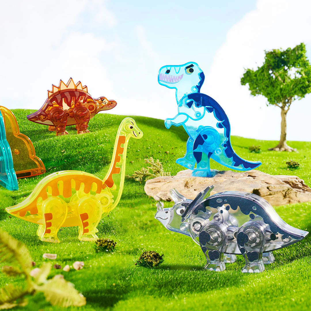 Magnetic Building Set - Dinosaurs - 48 Pieces