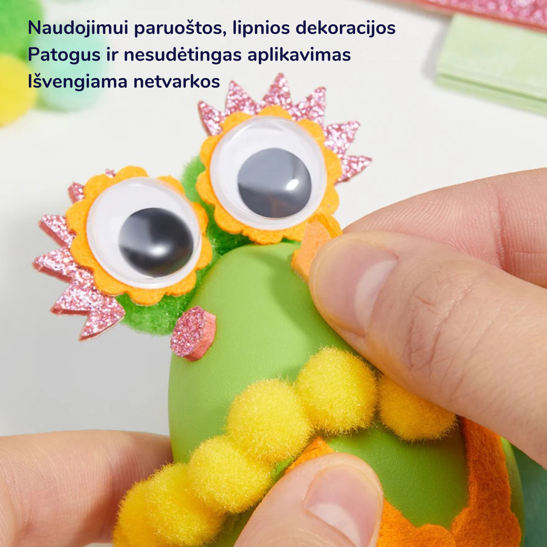 Luova munien koristelusetti