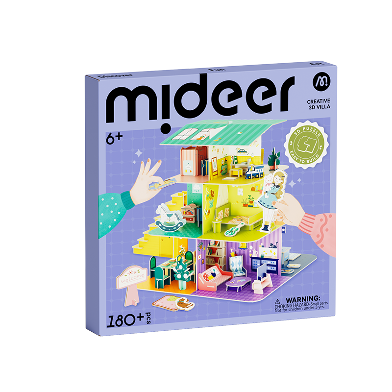 3D-palapeli ja DIY-nukkekoti
