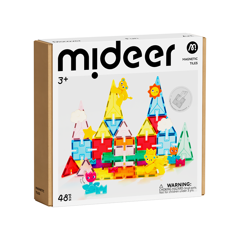 2-in-1 Magnetic Building Set - 48 Pieces