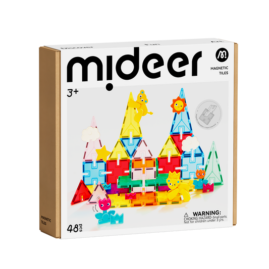 2-in-1 Magnetic Building Set - 48 Pieces