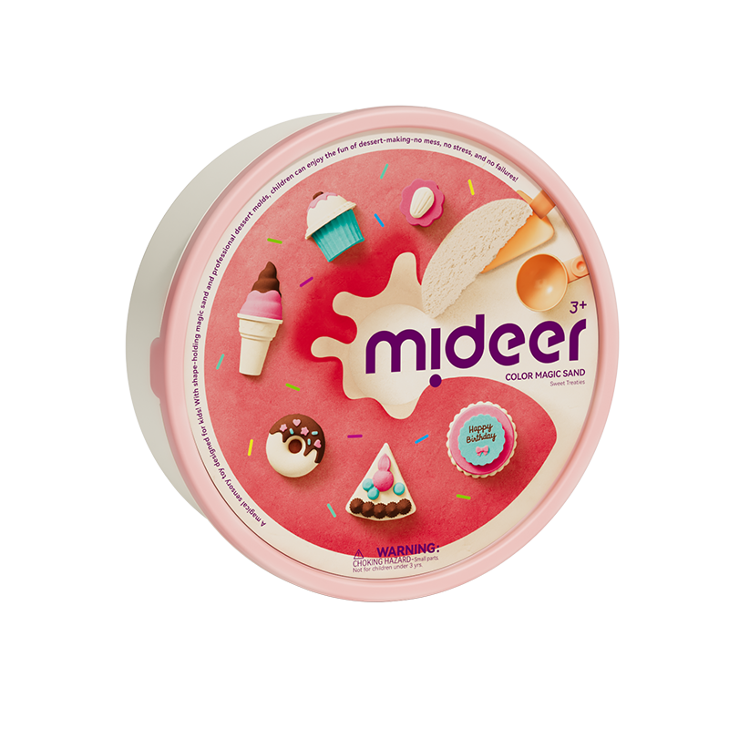 KINETINIO SMĖLIO ŽAIDIMŲ RINKINYS - DESERTŲ KLUBAS