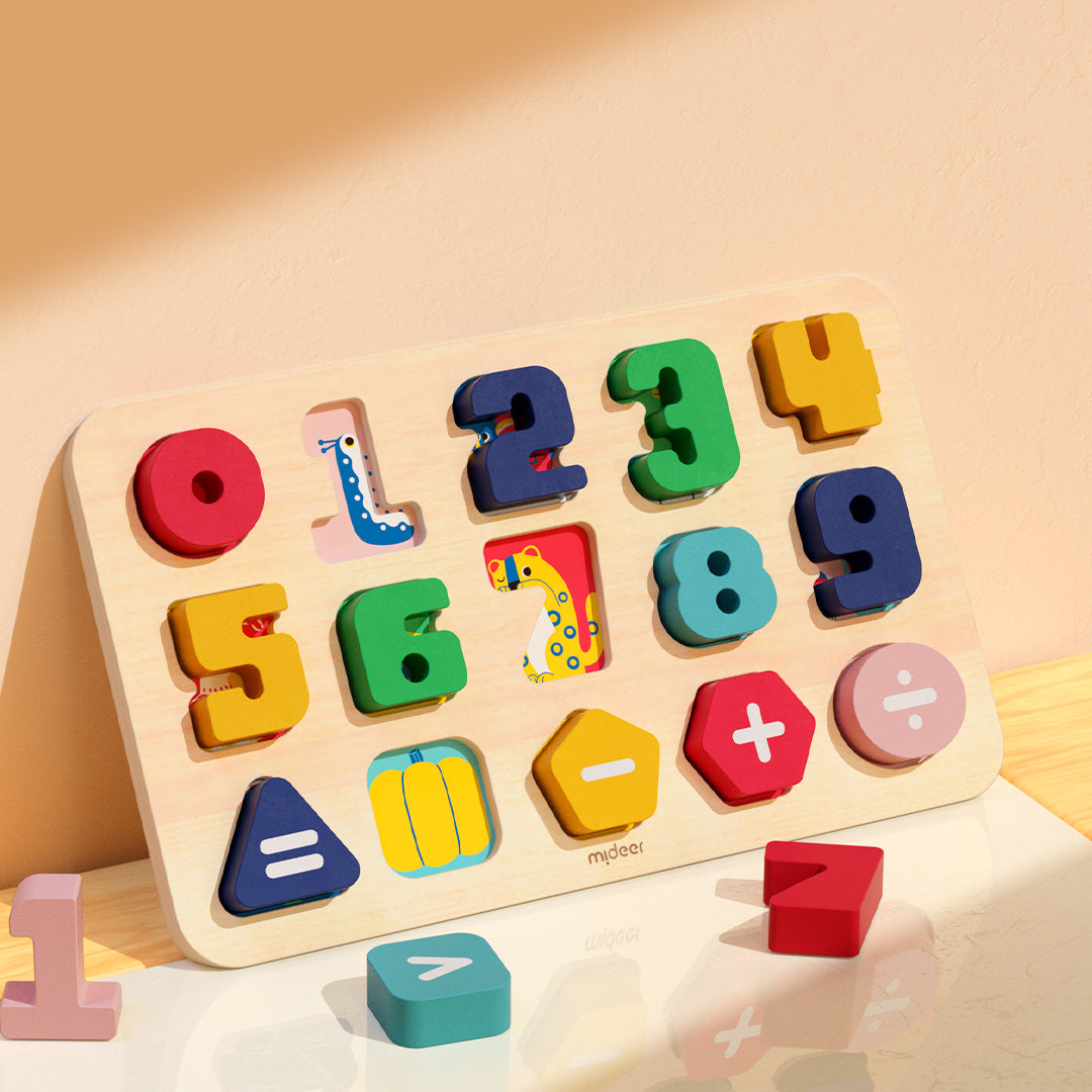 Wooden block puzzle Numbers