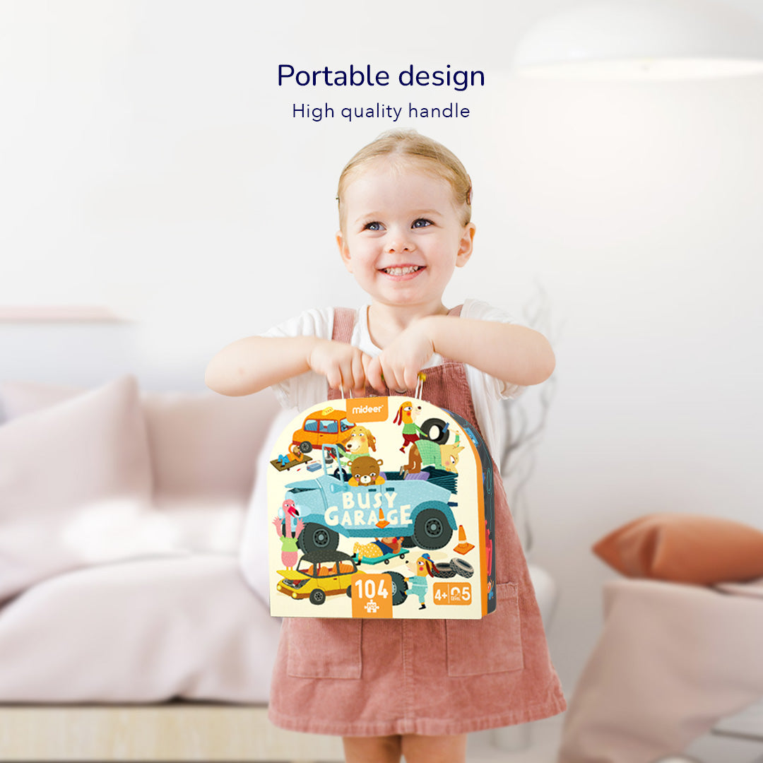 Kannettava palapeli Autotalli