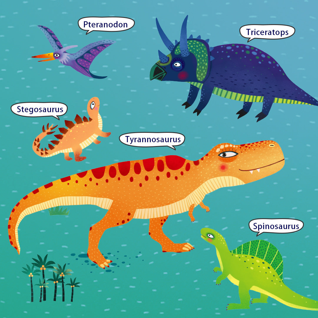 Kannettava palapeli Dinosaurusten aika