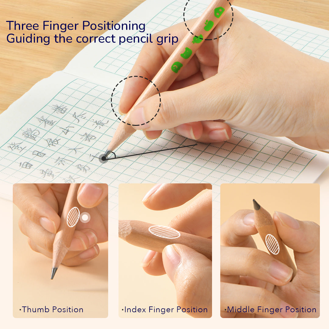 Thick Triangular 2B Pencils - 6 Pieces