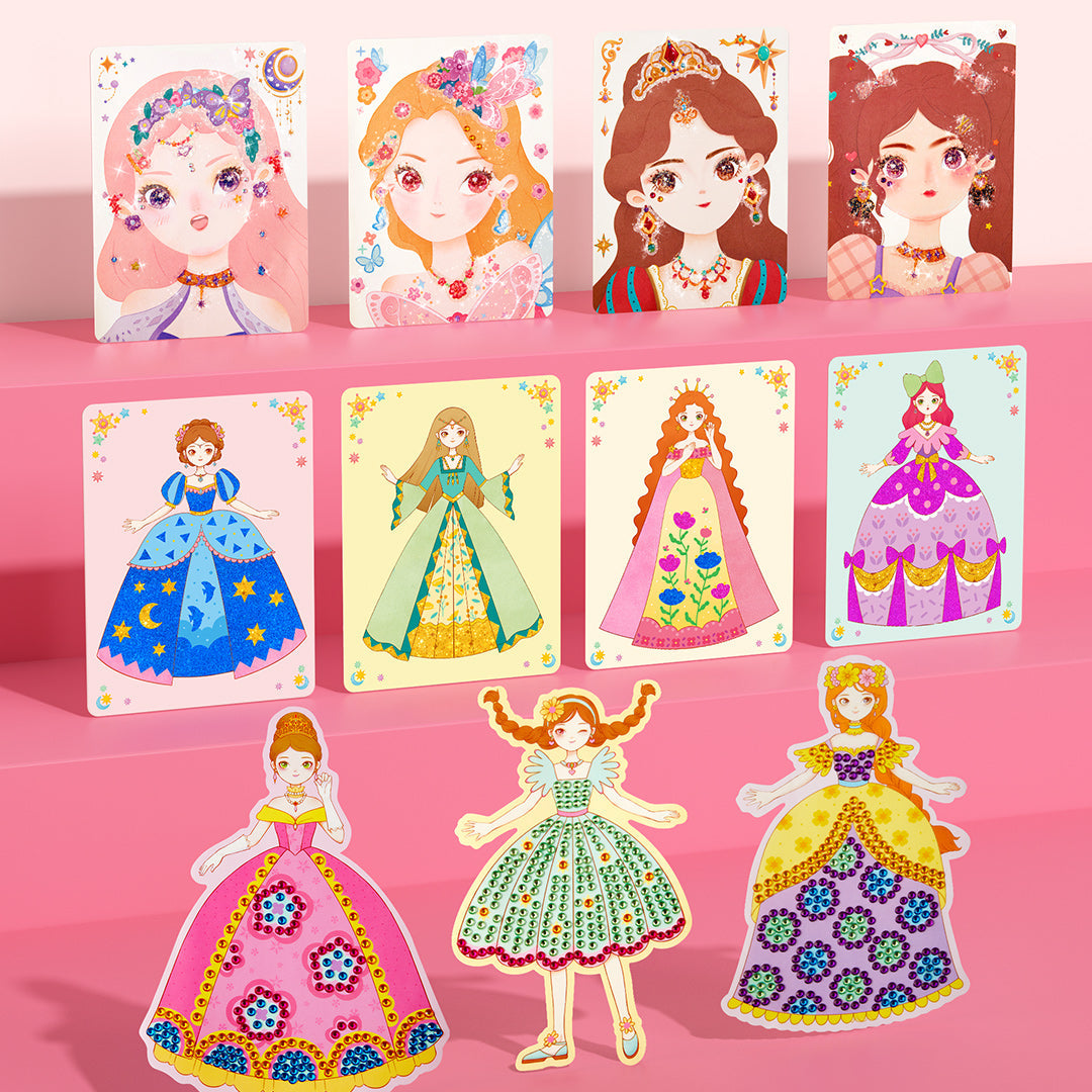 3-in-1 askartelusetti Prinsessan fantasiameikki